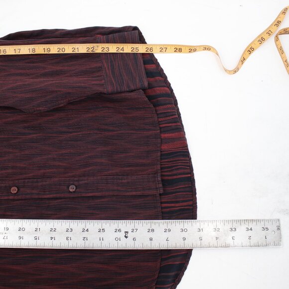 Vintage Jhane barnes shirt men's large long sleeve button up geometric cotton - Picture 8 of 11